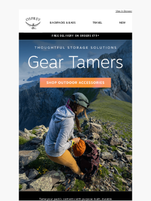 Osprey - Tame your pack with adventure-ready accessories