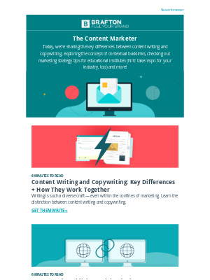 Brafton - Content writing vs. copywriting: Here's the difference
