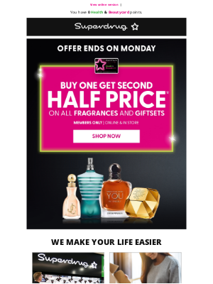 Superdrug (UK) - george, 50% OFF your 2nd fragrance 🌸