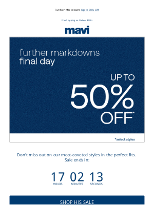 Mavi - Ends Tonight: Up to 50% OFF