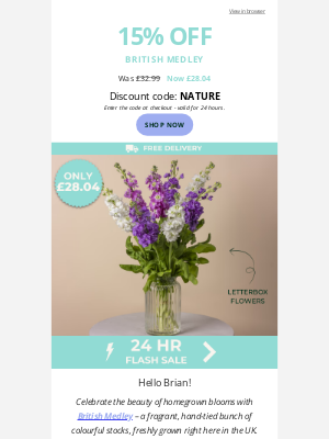 ⚡24h Flash Sale - British Medley💐