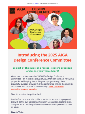 AIGA - Your Voice, Your Vote—Help Curate AIGA Design Conference 2025