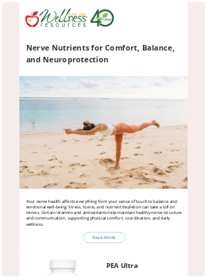 Wellness Resources - Nerve Nutrients for Comfort, Balance, and Neuroprotection