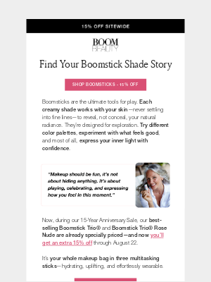 BOOM by Cindy Joseph - Find Your Shade + Celebrate 15 Years ✨