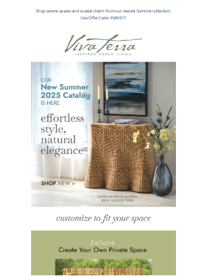VivaTerra - Introducing Summer 2025: Light, Breezy, & Beautiful.