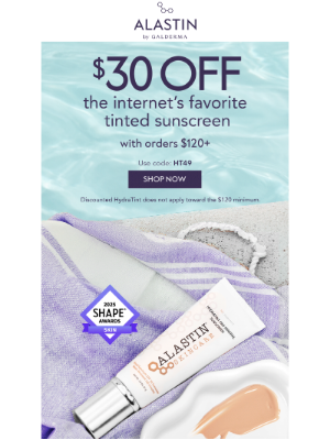 ALASTIN Skincare - $30 off The Internet's Favorite Sunscreen ☀