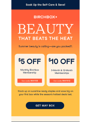Birchbox USA - Beauty that Beats the Heat 🔥