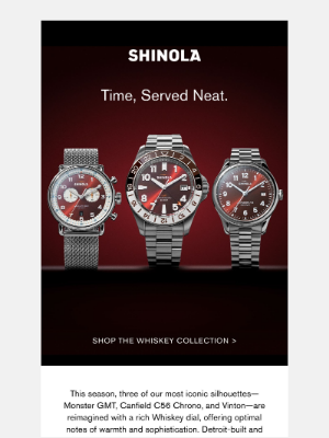 Shinola - Whiskey: Fall’s bold new color