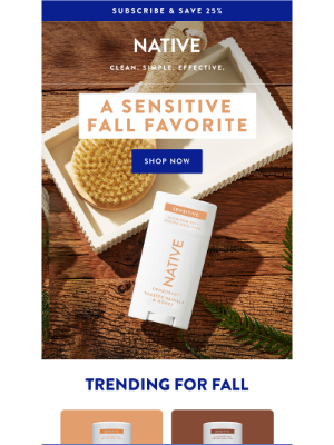 Native - Now loading… your fav fall sensitive friendly scents