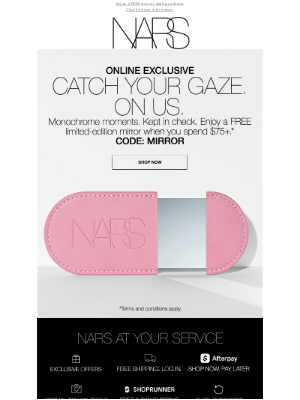 NARS Cosmetics - Check your mood.