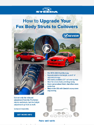 Steeda Autosports - Coilover Conversion Made Easy!