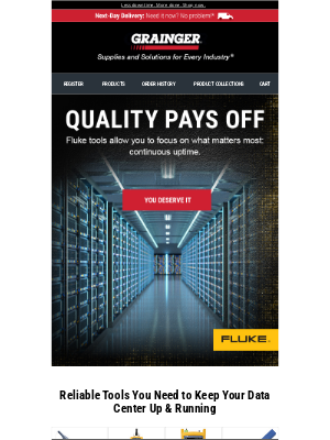 Grainger - The Power of Uptime Starts With Fluke®: Shop Now!
