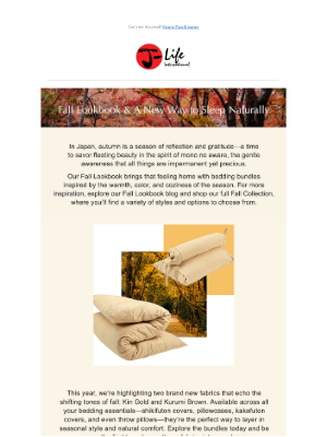 J-Life International - 🍂 A Natural Way to Welcome Fall🍁