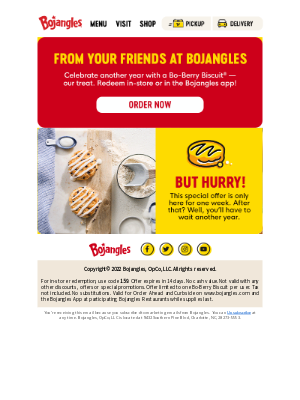 Bojangles' - We got you a little something’