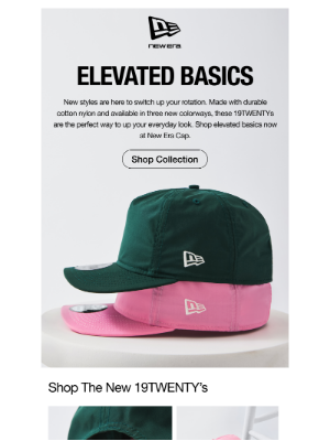 New Era Cap - Change up your look with new elevated basics