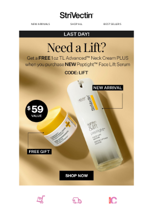 StriVectin - Last Day for a FREE Neck Cream