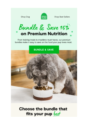 Open Farm - Good dog. Great deal.