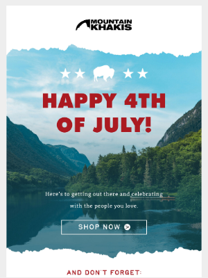 Mountain Khakis - 4th Of July Is HERE