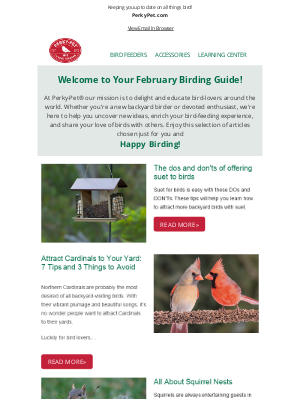 Perky Pet Feeders - 🐦Your February Birding Guide has arrived! 🐦