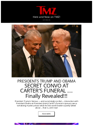 TMZ - What President Trump Said To President Obama At Jimmy Carter's Funeral