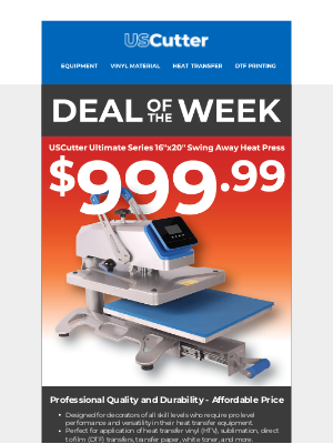 USCutter - Deal Of The Week: Ultimate 16