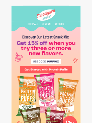 School ard Snacks - New Protein Puffs Are Here 🚀