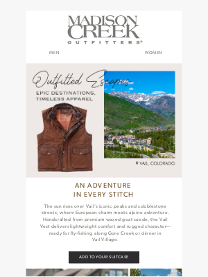 Madison Creek Outfitters - Take in the Rockies in Timeless Style