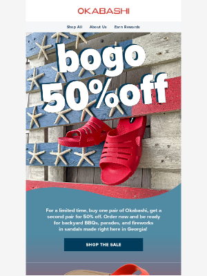 Okabashi Brands - BOGO 50% OFF
