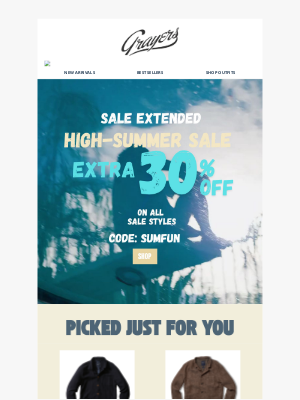 Grayers - Extra 30% Extended