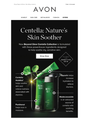 Avon - Trending! Centella 🌿 Soothe Your Skin In No Time