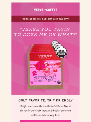 Verve Coffee Roasters - Wanna trip? 👀 BOGO 20% OFF👀
