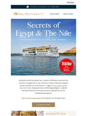 AmaWaterways - Explore Egypt with Roundtrip Airfare on Us