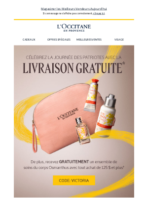 Livraison Gratuite + Réclamez Votre Cadeau Gratuit!