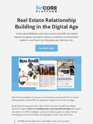 Inside Real Estate - Why NextHome chose kvCORE Platform to build relationships for their agents