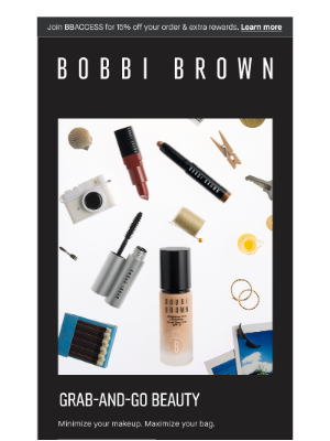 Bobbi Brown Cosmetics - Makeup on the move