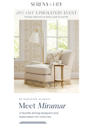 Serena & Lily - Designers' most requested sofa.