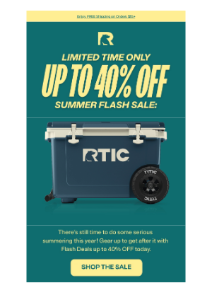 RTIC Outdoors - 🔥 Up to 40% OFF Today 🔥