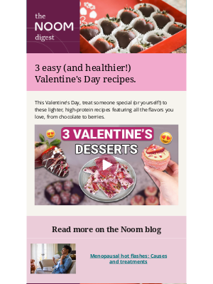 Noom - 3 Easy (and Healthier!) Valentine's Day Recipes to Make this Week