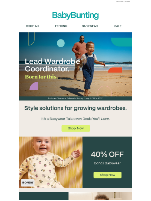 Baby Bunting (Australia) - Update your baby’s wardrobe with BIG savings 😍