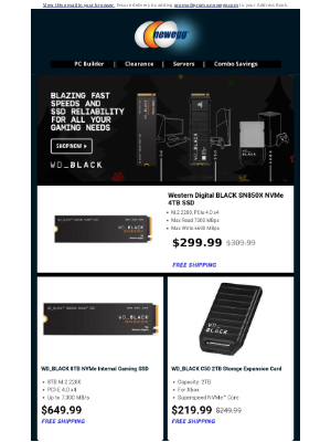 Newegg - Boost you game w/ WD_BLACK!