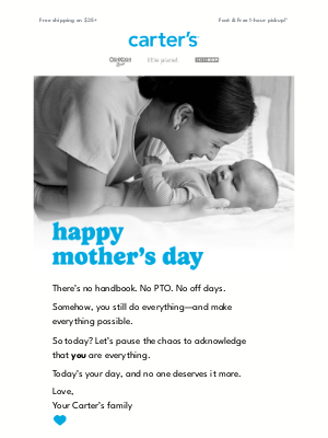 Carter's - Today’s all about you, Mama 🩵