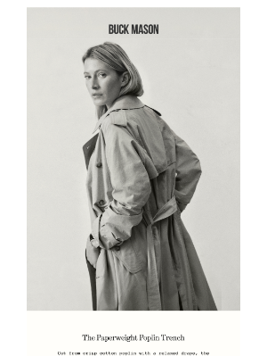 Buck Mason - The Paperweight Poplin Trench