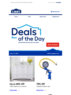 Lowes Canada - Today only! Up to 70% OFF.