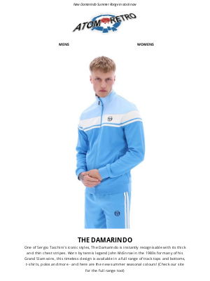 Atom Retro - Damarindo by Sergio Tacchini: Fresh New Summer Colours