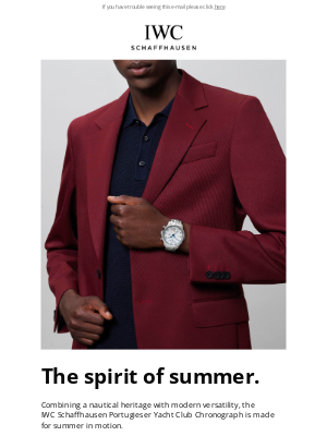 IWC Schaffhausen - The timepiece of summer