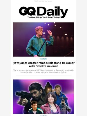 British GQ - How James Acaster remade his stand-up career with Hecklers Welcome