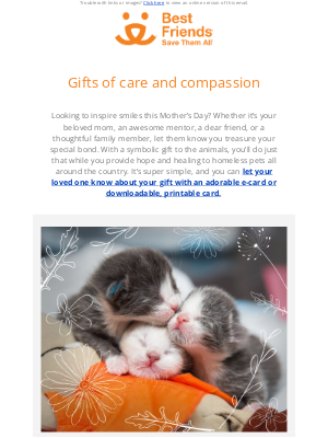 Best Friends Animal Society - Inspiring gift ideas for Mother's Day