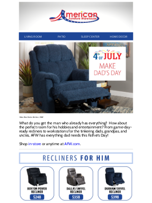 American Furniture Warehouse - What Did You Get Dad?
