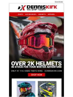 Dennis Kirk - Over 2,000 Helmet Options for Snowmobile Riders in-stock at Dennis Kirk - shop now!