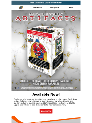 Upper Deck - 🏒 2024-25 Artifacts Hockey is Now Available!